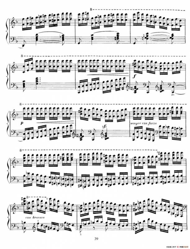 15 Etudes de Vortuosite Op.72（15首辉煌练习曲·9）