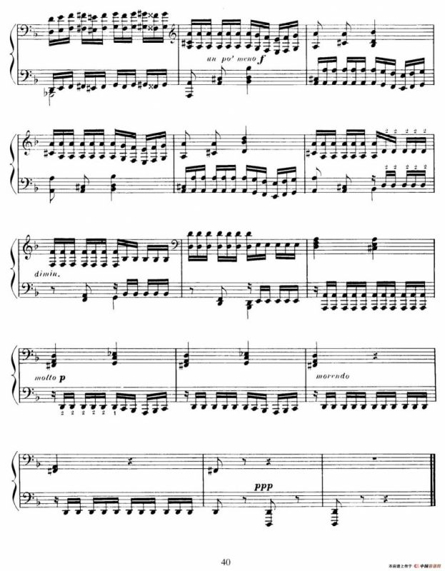 15 Etudes de Vortuosite Op.72（15首辉煌练习曲·9）