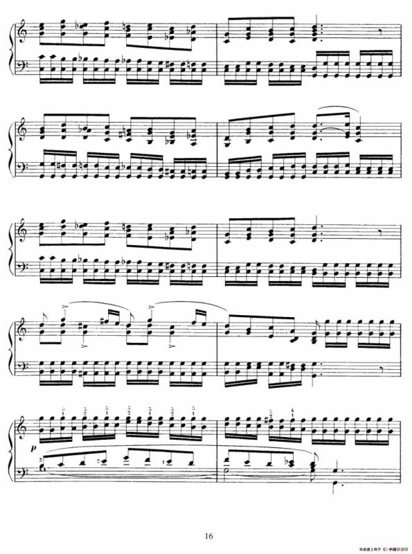 15 Etudes de Vortuosite Op.72（15首辉煌练习曲·4）