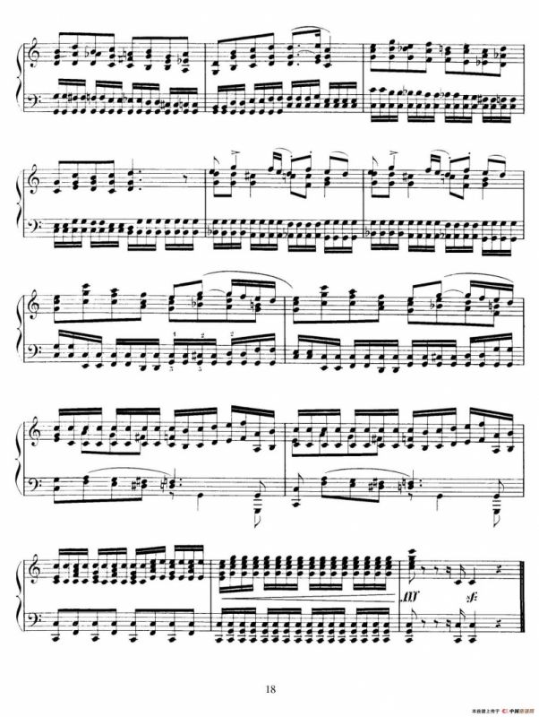 15 Etudes de Vortuosite Op.72（15首辉煌练习曲·4）
