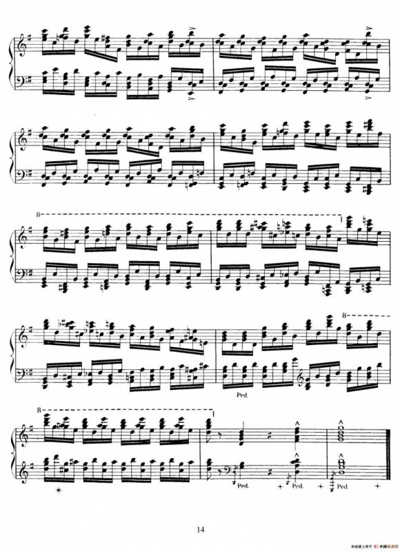 15 Etudes de Vortuosite Op.72（15首辉煌练习曲·3）