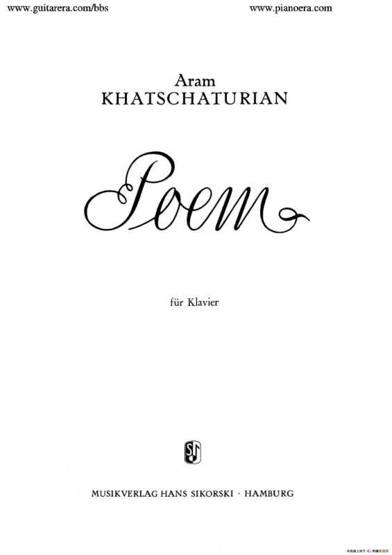 Poem in c-Sharp Minor Op.12（升c小调音诗）