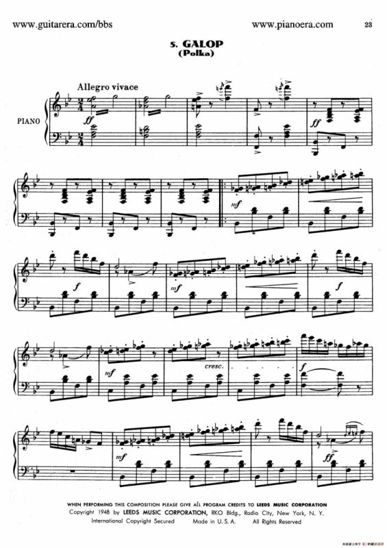 Masquerade Suite（化妆舞会·第五乐章）