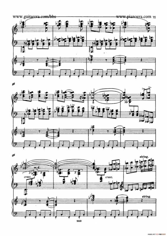 Piano Concerto in D-flat Major Op.37（降D大调钢琴协奏曲·Ⅲ·双钢琴）