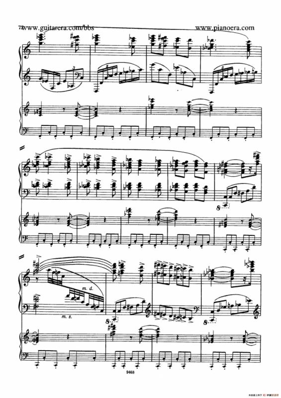 Piano Concerto in D-flat Major Op.37（降D大调钢琴协奏曲·Ⅲ·双钢琴）