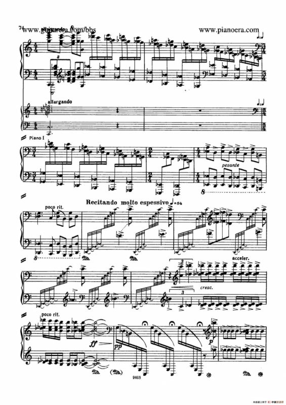 Piano Concerto in D-flat Major Op.37（降D大调钢琴协奏曲·Ⅲ·双钢琴）