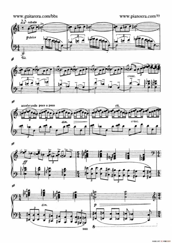 Piano Concerto in D-flat Major Op.37（降D大调钢琴协奏曲·Ⅲ·双钢琴）