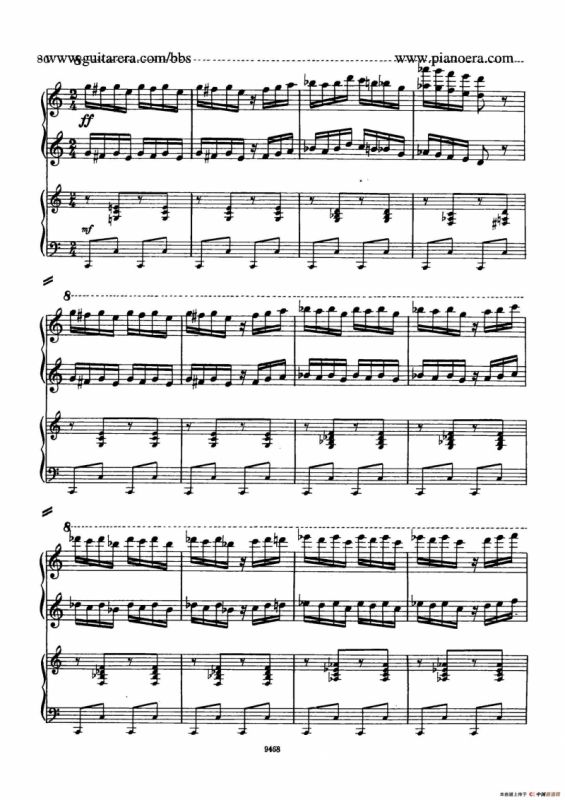 Piano Concerto in D-flat Major Op.37（降D大调钢琴协奏曲·Ⅲ·双钢琴）