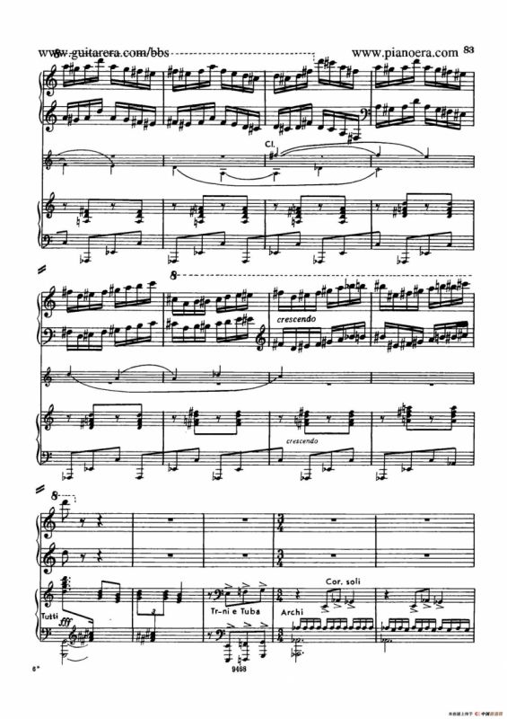 Piano Concerto in D-flat Major Op.37（降D大调钢琴协奏曲·Ⅲ·双钢琴）