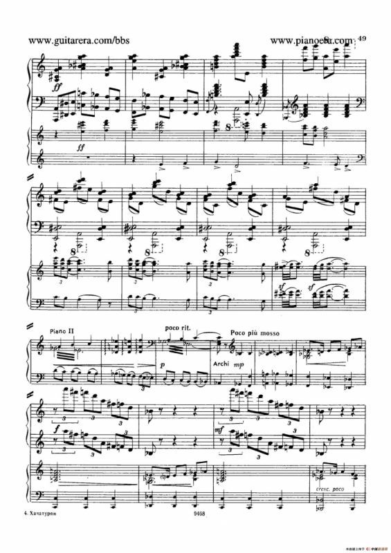 Piano Concerto in D-flat Major Op.37（降D大调钢琴协奏曲·Ⅱ·双钢琴）