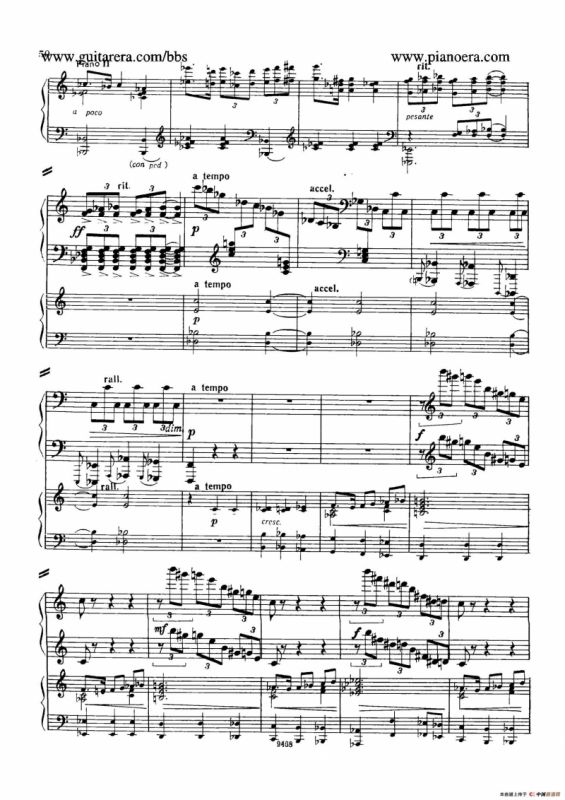 Piano Concerto in D-flat Major Op.37（降D大调钢琴协奏曲·Ⅱ·双钢琴）