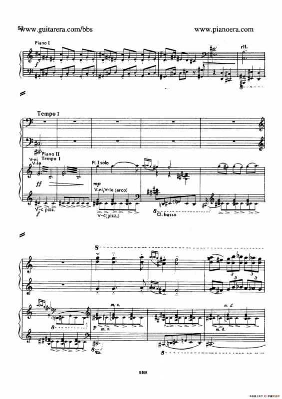 Piano Concerto in D-flat Major Op.37（降D大调钢琴协奏曲·Ⅱ·双钢琴）