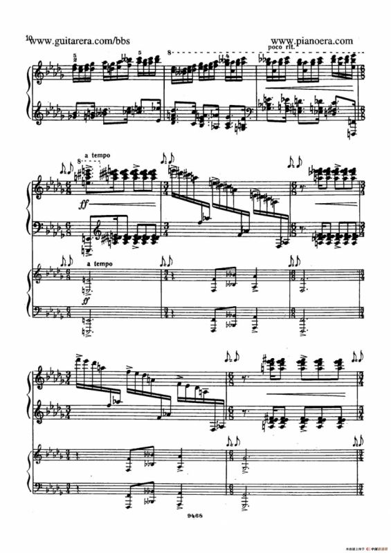 Piano Concerto in D-flat Major Op.37（降D大调钢琴协奏曲·Ⅰ·双钢琴）