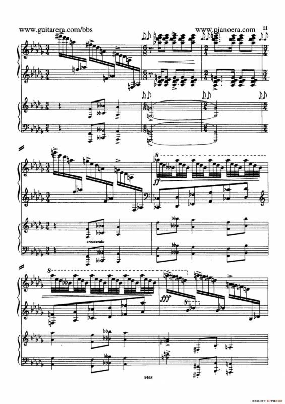 Piano Concerto in D-flat Major Op.37（降D大调钢琴协奏曲·Ⅰ·双钢琴）