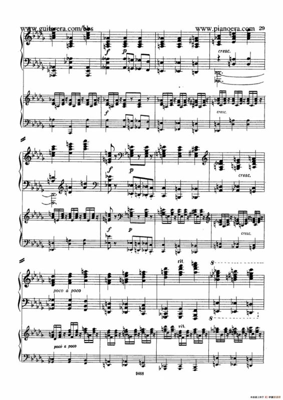 Piano Concerto in D-flat Major Op.37（降D大调钢琴协奏曲·Ⅰ·双钢琴）