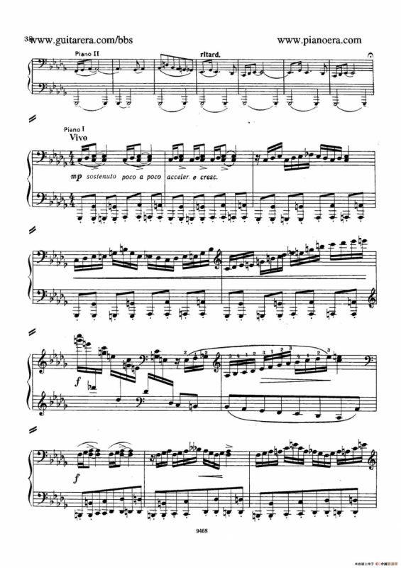 Piano Concerto in D-flat Major Op.37（降D大调钢琴协奏曲·Ⅰ·双钢琴）