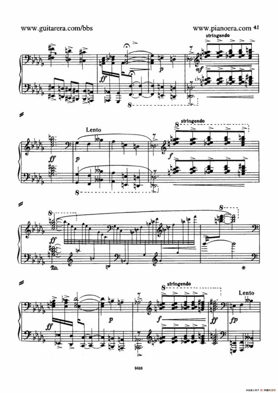 Piano Concerto in D-flat Major Op.37（降D大调钢琴协奏曲·Ⅰ·双钢琴）