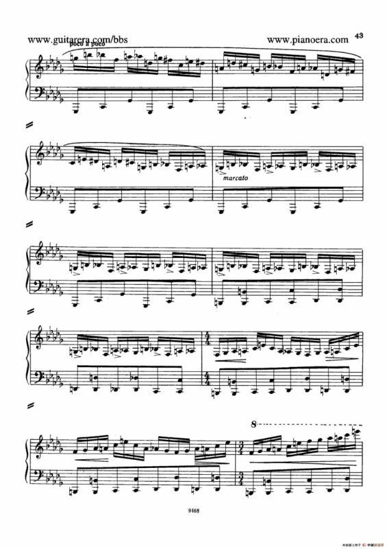 Piano Concerto in D-flat Major Op.37（降D大调钢琴协奏曲·Ⅰ·双钢琴）