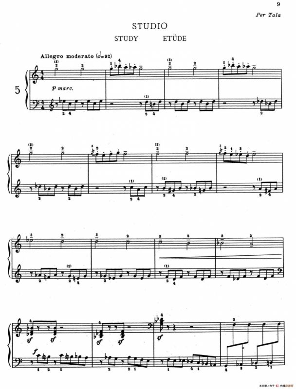 Childrens Album Book 1 Op.62（儿童钢琴曲集·5）