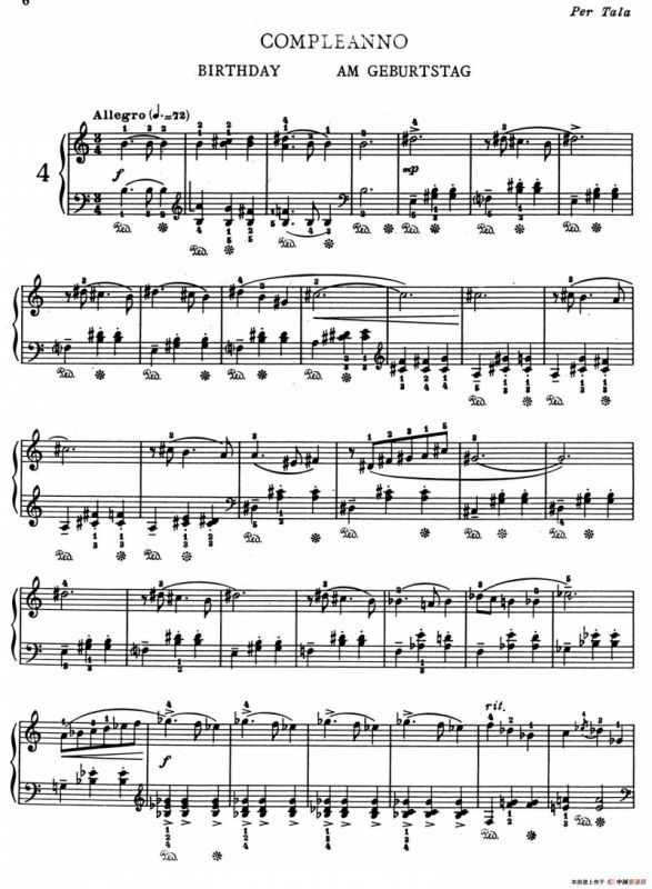 Childrens Album Book 1 Op.62（儿童钢琴曲集·4）