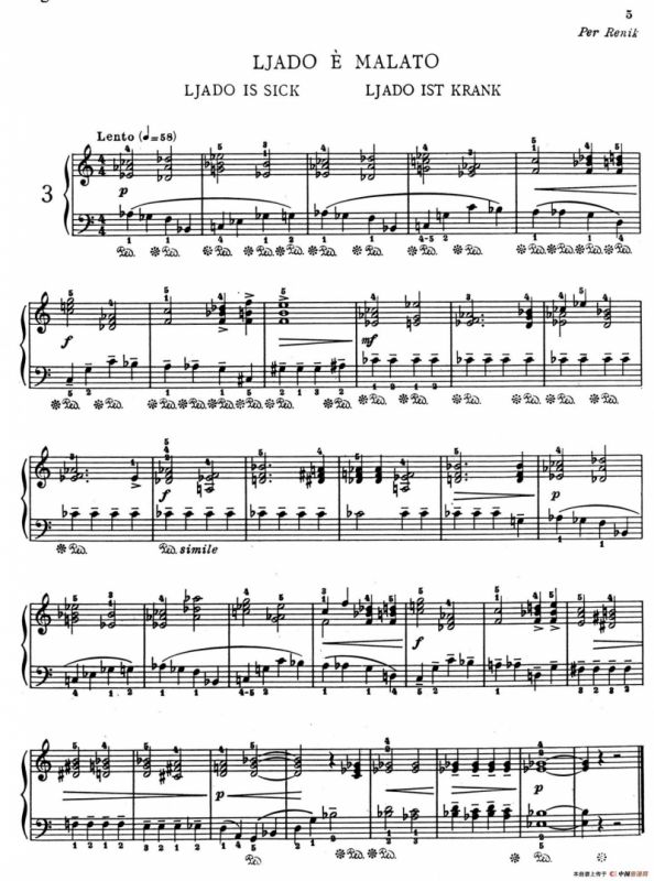 Childrens Album Book 1 Op.62（儿童钢琴曲集·3）