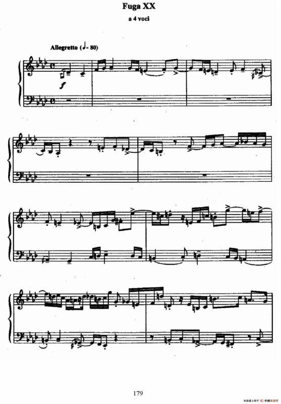 24 Preludes and Fugues Op.82（24首前奏曲与赋格·20）