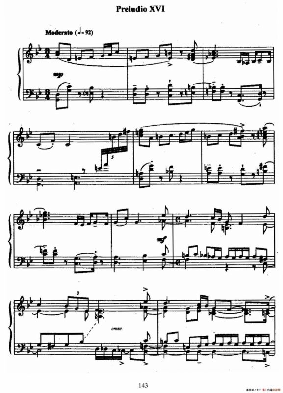 24 Preludes and Fugues Op.82（24首前奏曲与赋格·16）