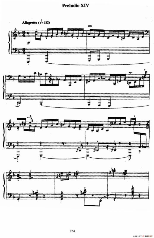 24 Preludes and Fugues Op.82（24首前奏曲与赋格·14）