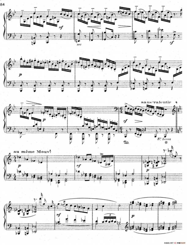 Presto in B-Flat Majo（降B大调急板）