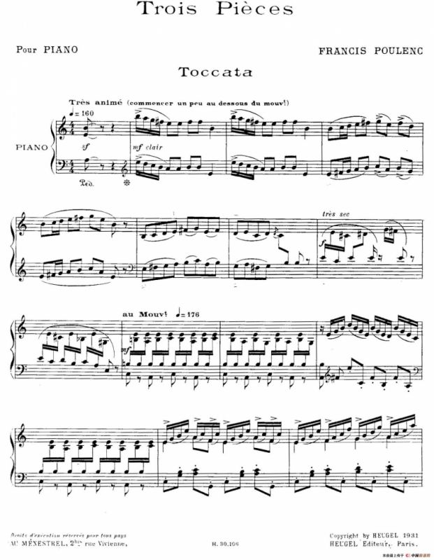 Trois Pieces（3首小品·3）