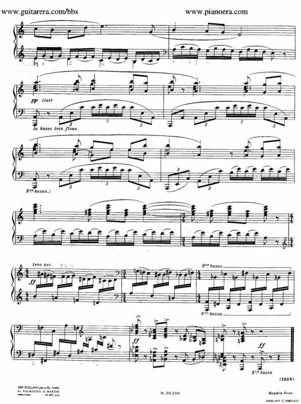 Trois Pieces（3首小品·3）