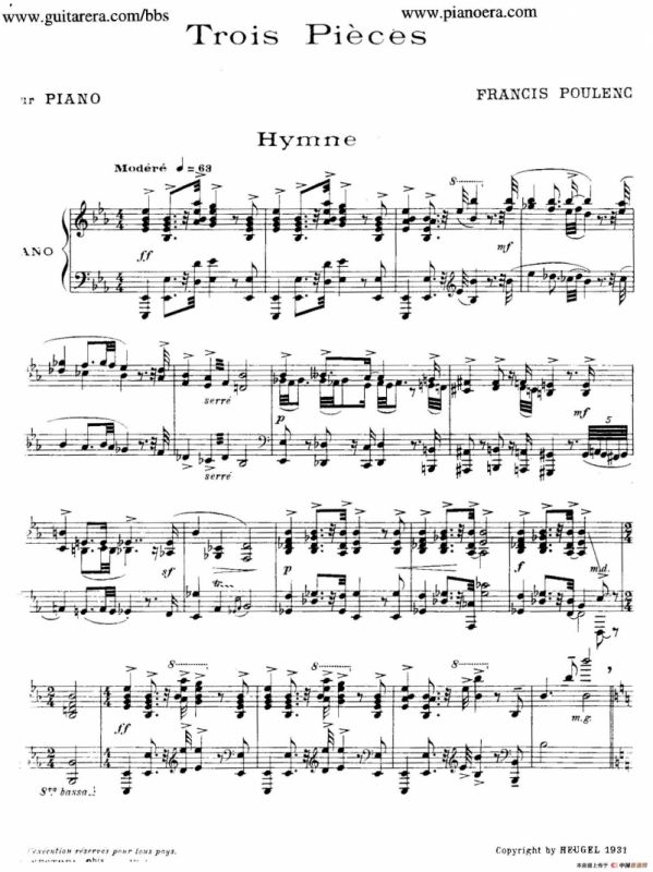 Trois Pieces（3首小品·2）