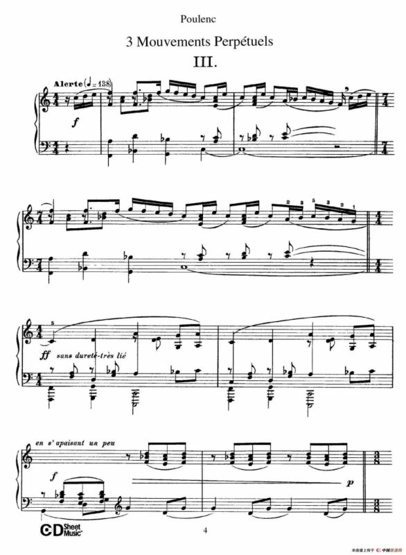 Trois Mouvements Perpetuel（3首无穷动·3）