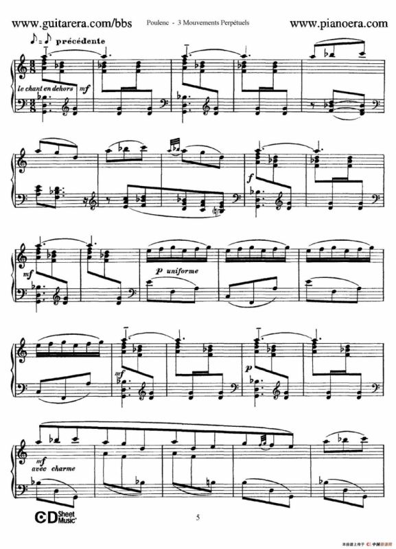 Trois Mouvements Perpetuel（3首无穷动·3）