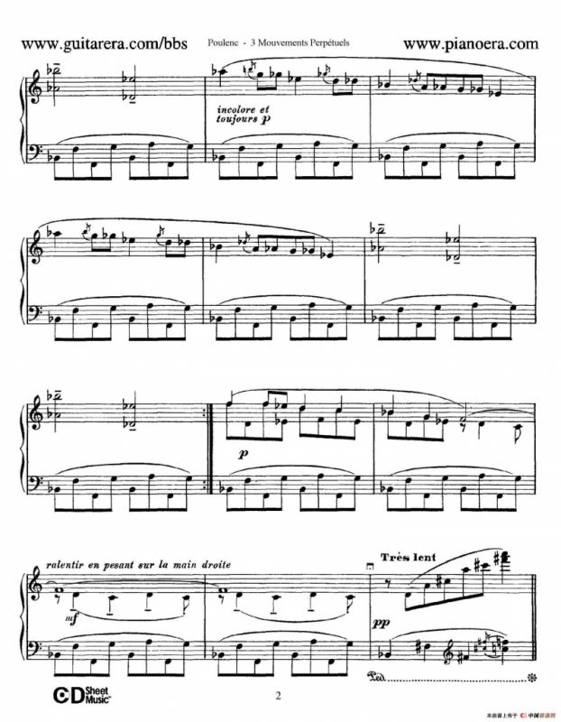 Trois Mouvements Perpetuel（3首无穷动·1）