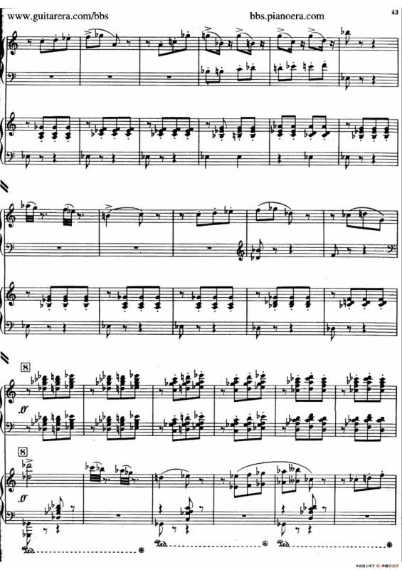 Piano Concerto in c-sharp Minor（升c小调钢琴协奏曲·第三乐章）