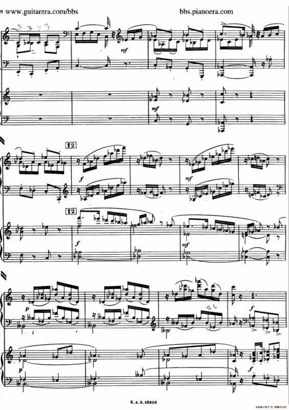 Piano Concerto in c-sharp Minor （升c小调钢琴协奏曲·第一乐章）