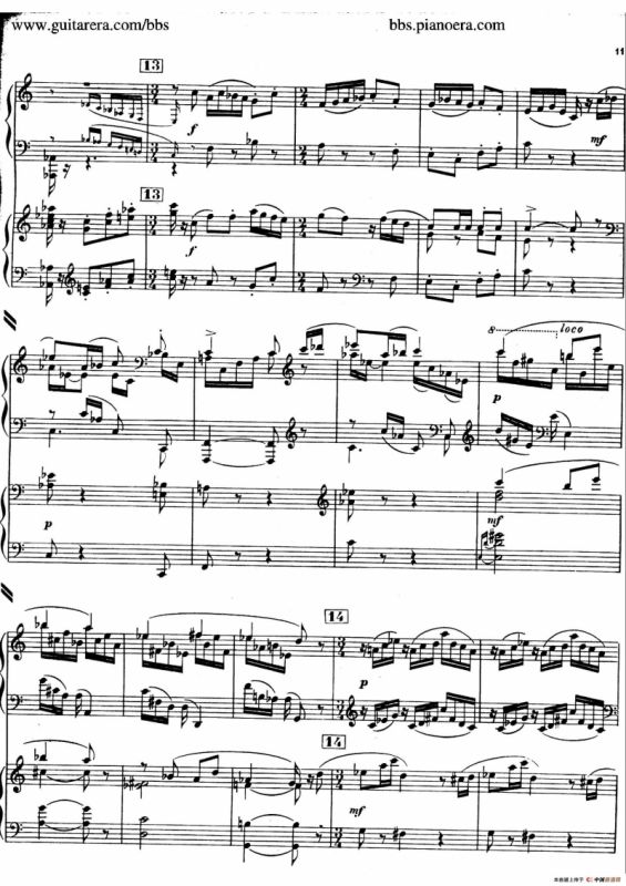 Piano Concerto in c-sharp Minor （升c小调钢琴协奏曲·第一乐章）