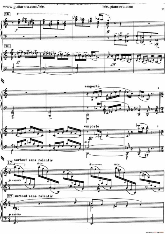 Piano Concerto in c-sharp Minor （升c小调钢琴协奏曲·第一乐章）