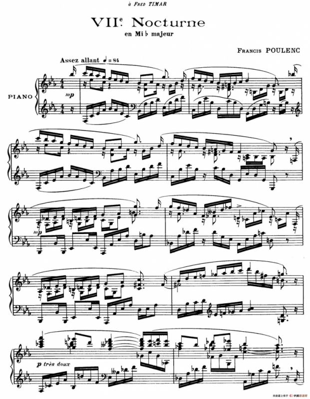 Eight Nocturnes （8首夜曲·Ⅶ）