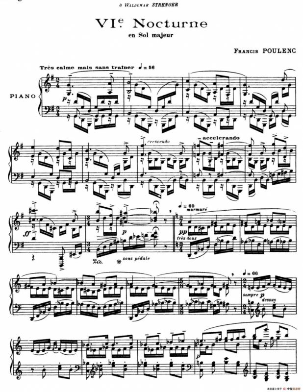 Eight Nocturnes （8首夜曲·Ⅵ）