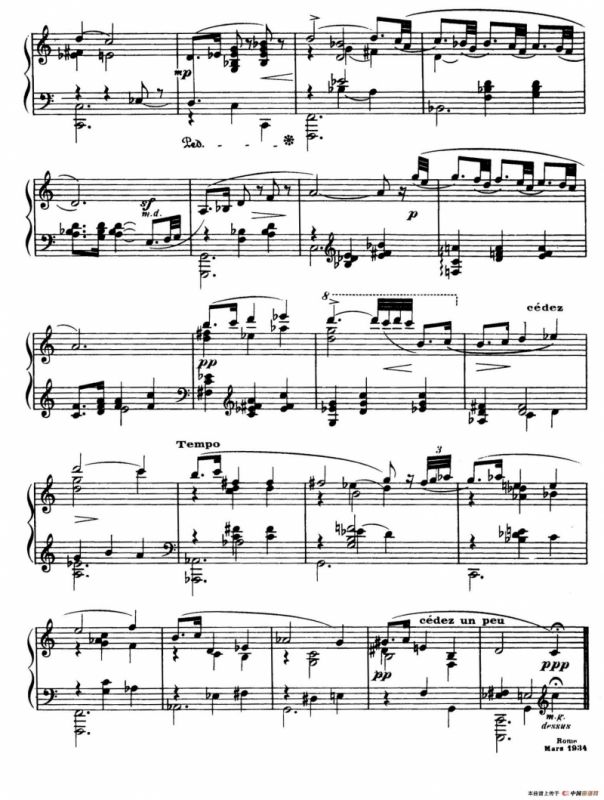 Eight Nocturnes （8首夜曲·Ⅳ）