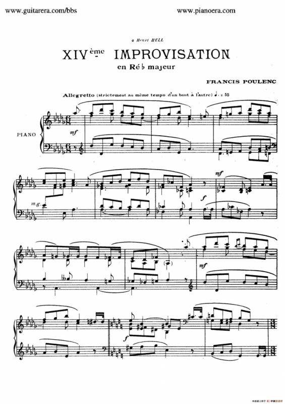 15 Improvisations（15首即兴曲·XIV）