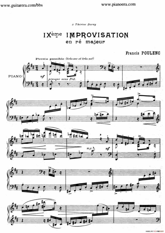 15 Improvisations（15首即兴曲·Ⅸ）