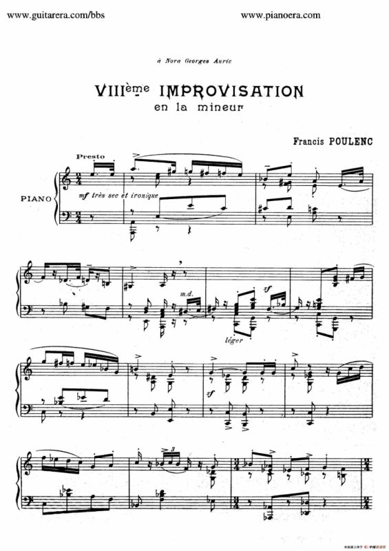 15 Improvisations（15首即兴曲·Ⅷ）