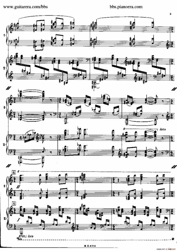 Sonata for Two Pianos（双钢琴奏鸣曲）