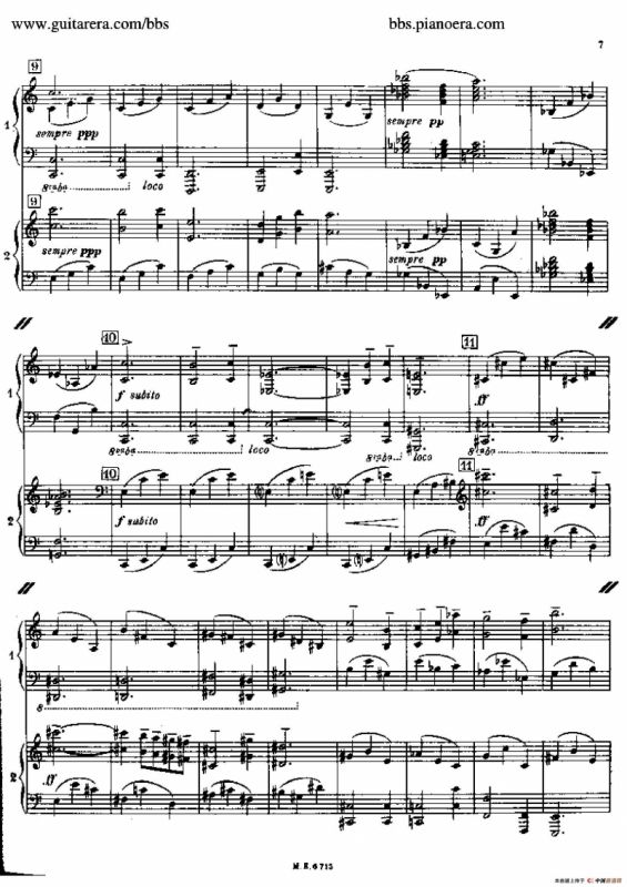 Sonata for Two Pianos（双钢琴奏鸣曲）