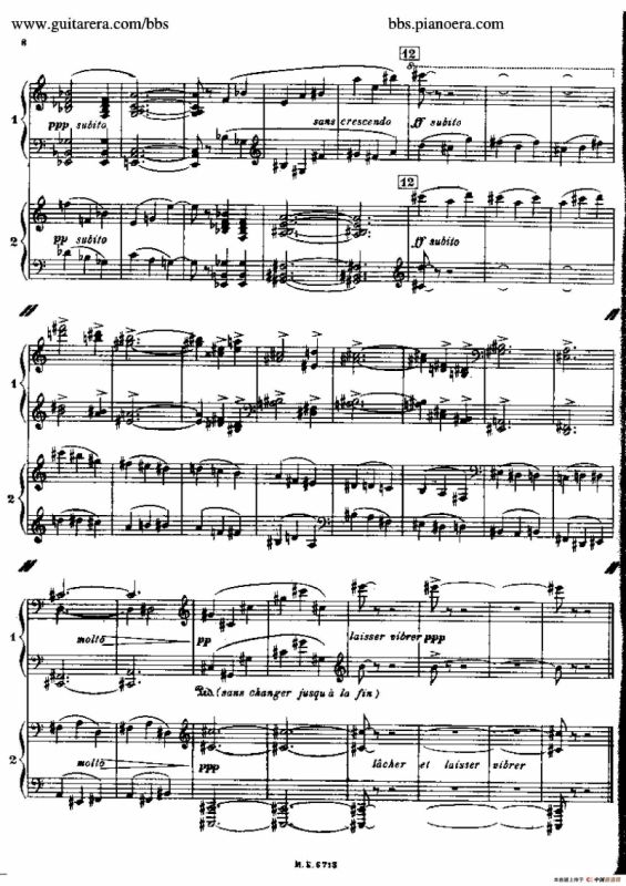 Sonata for Two Pianos（双钢琴奏鸣曲）