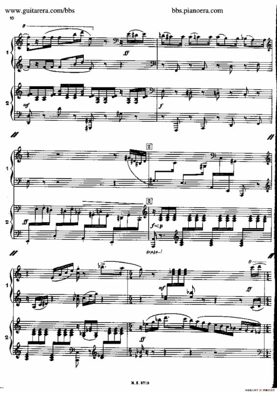 Sonata for Two Pianos（双钢琴奏鸣曲）