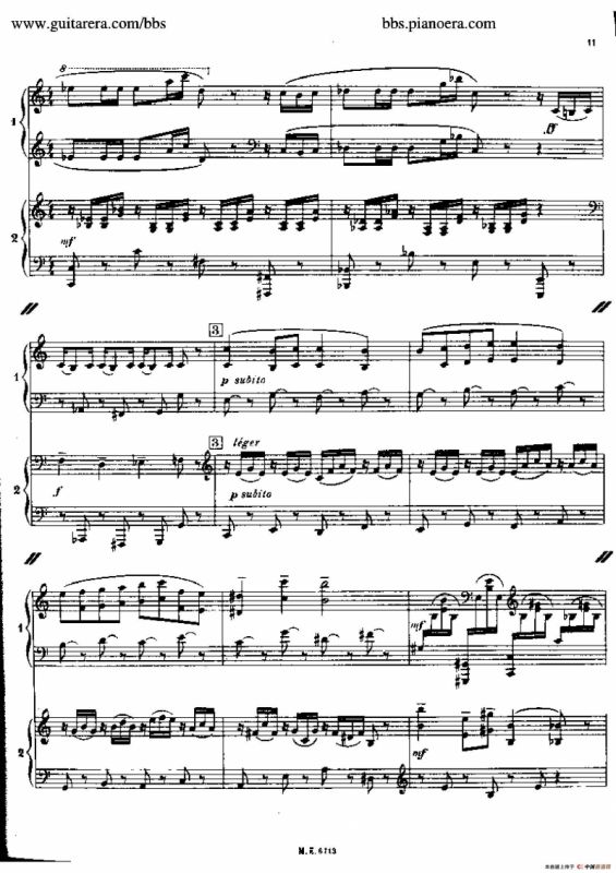 Sonata for Two Pianos（双钢琴奏鸣曲）